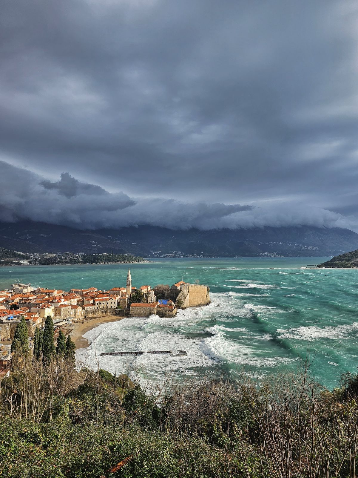 Budva Old Town narrow stone streets and historic architecture